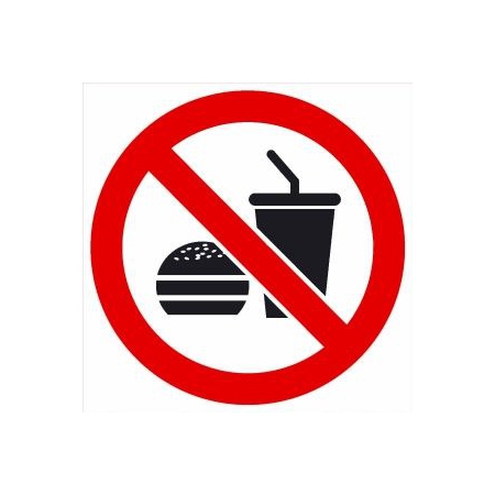 Знак Употребление пищи запрещено